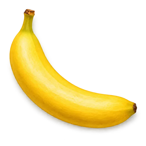 Illustrierte Lebensmittelkarte mit einer Banane